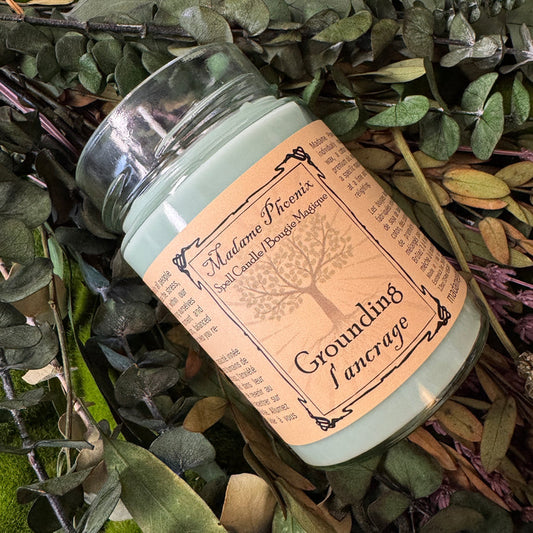 Grounding Spell Ritual Altar Candle