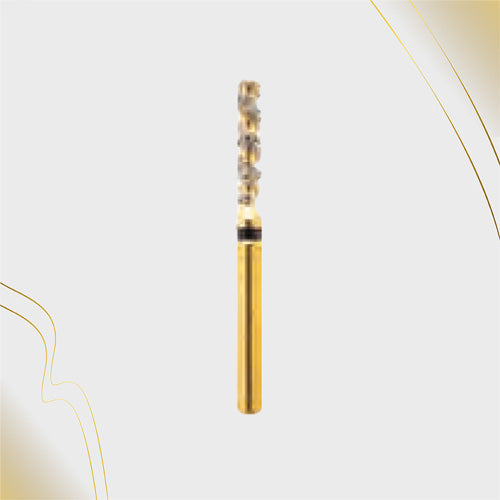 H/111-014XC | (H837) 10-Pk , Multi use Gold Diamond Burs. Spiral Shaped