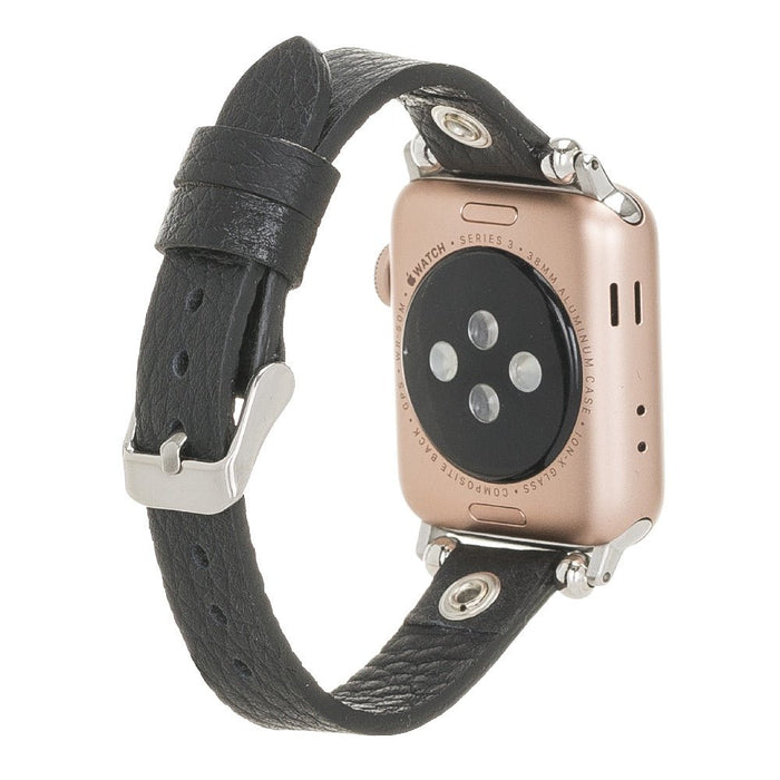 Slim Beady Leather Band for Apple Watch by Hardiston - premium Watch Bands - Apple
