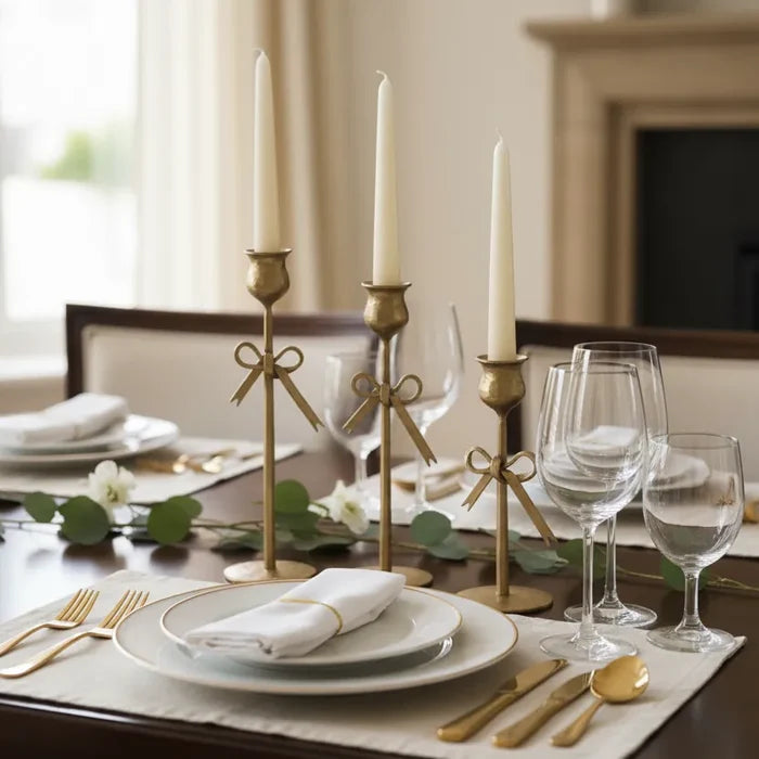 Heirloom Bow Taper Holders