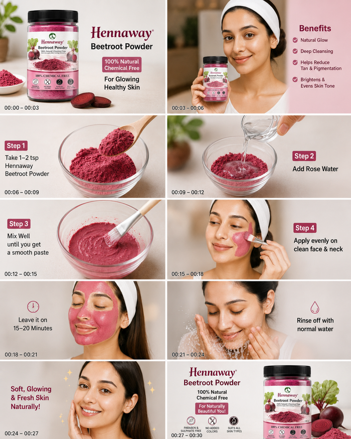 Hennaway Beetroot Powder Face Pack 100gm