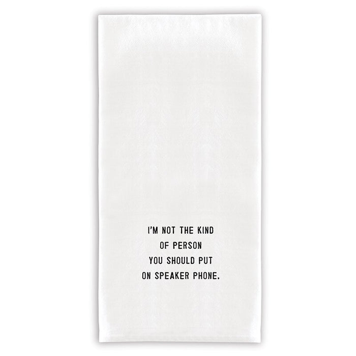 G2648-2 I'm not the kind of person... towel