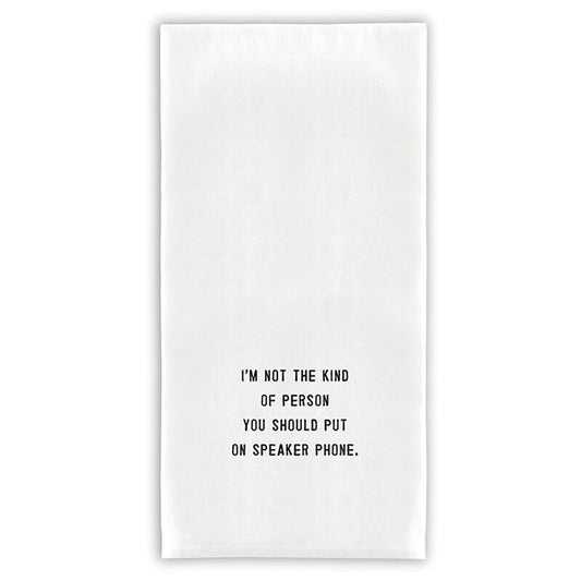 G2648-2 I'm not the kind of person... towel