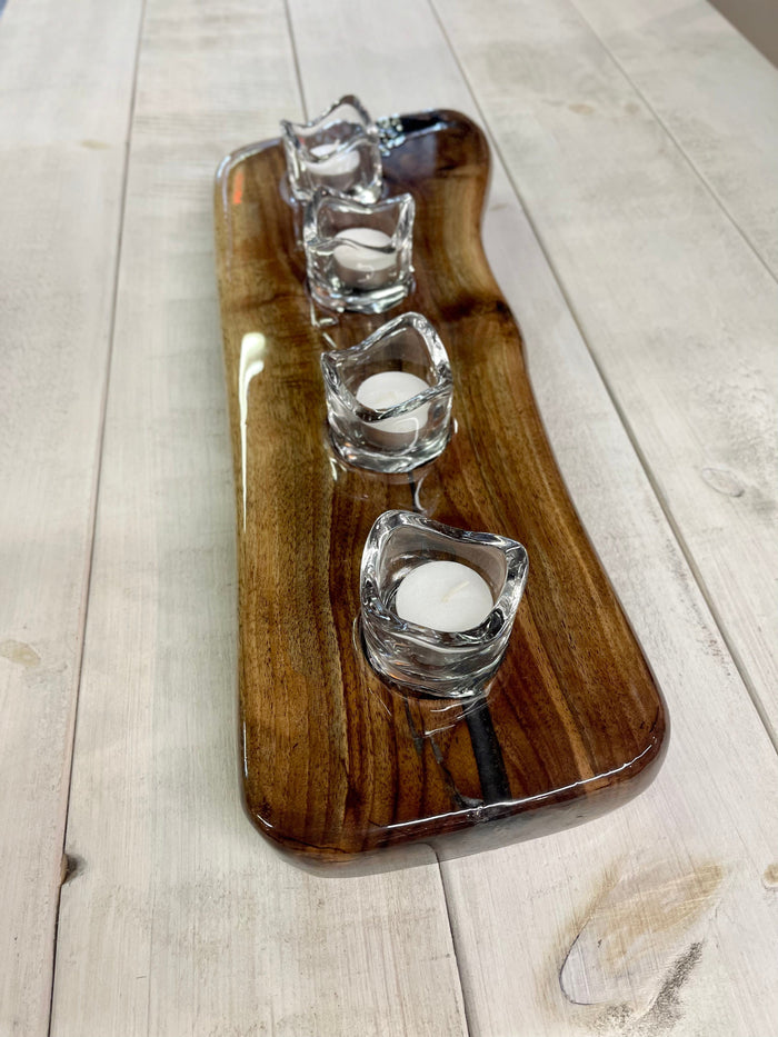 Stayner Vet Simcoe Country Black Walnut Truck Centre Piece