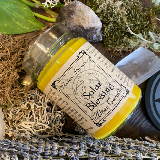 Planetary Magic Solar Blessing candle