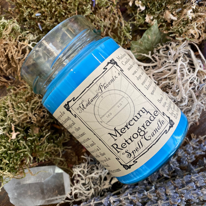 Planetary Magic Mercury Retrograde Spell Candle
