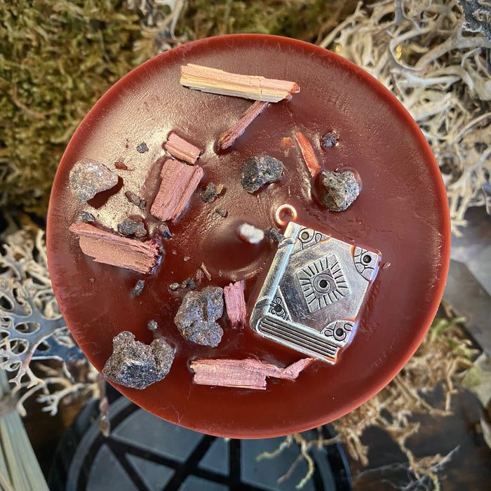 Book of Shadows Chunky Ritual Candle