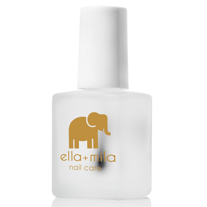 In a Rush fast-drying top coat bottle, close-up