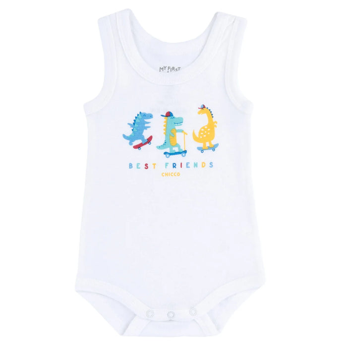 Infants Pack Of 4 Printed Cotton Bodysuits
