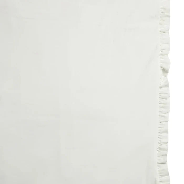 Infants White Printed Pram Blanket