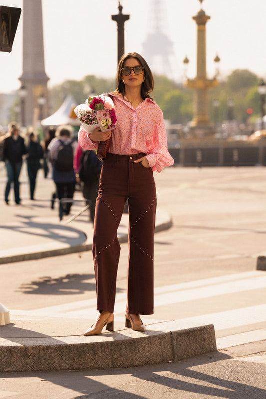 Jeans Gabrielle - Bordeaux