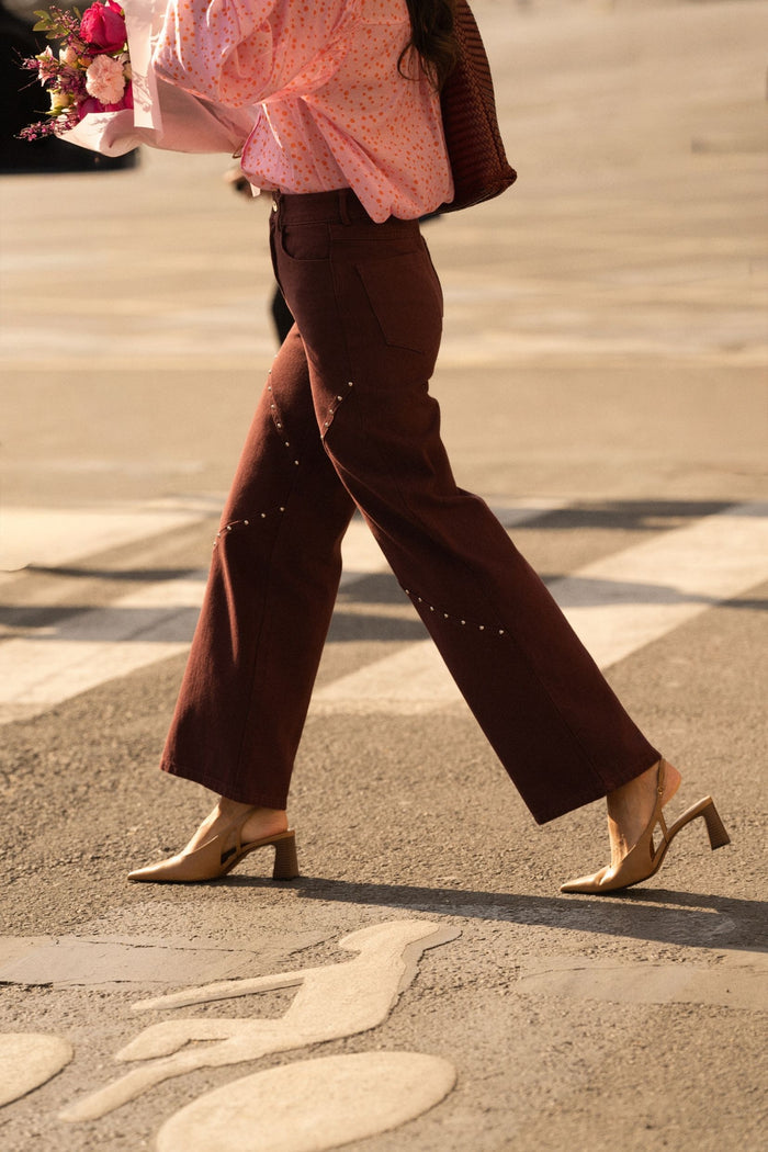 Jeans Gabrielle - Bordeaux