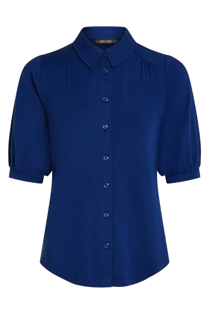 KING LOUIE Carina Blouse Tulum Ponderosa Mazarine