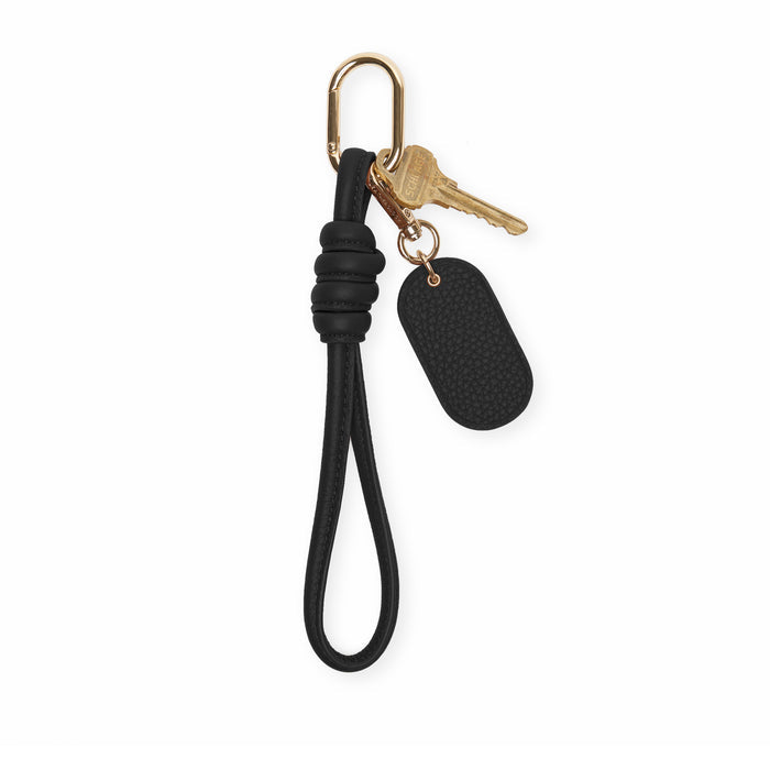 Knotted Keychain Black Pebble