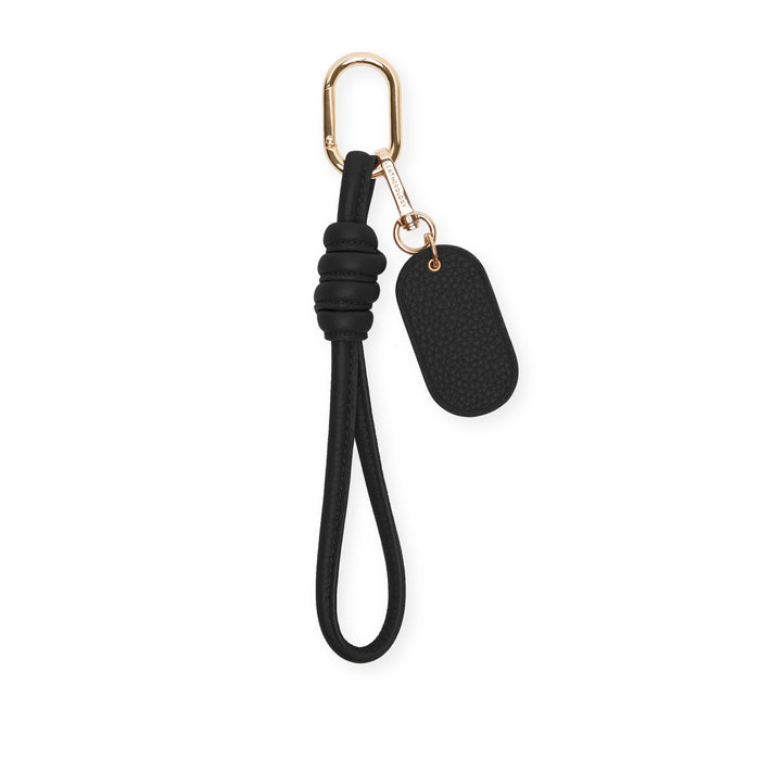 Knotted Keychain Black Pebble
