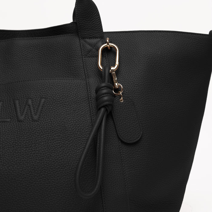 Knotted Keychain Black Pebble