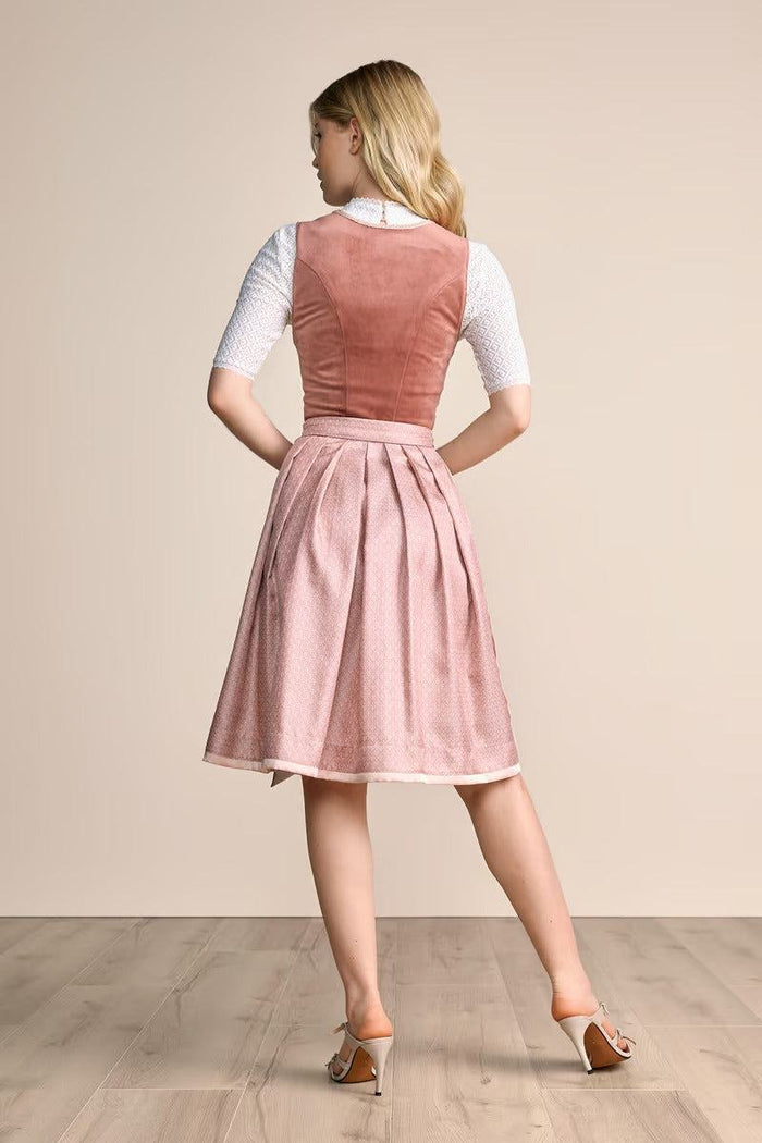 Kruger Dena Midi Dirndl, Red — 60cm 2pc Set