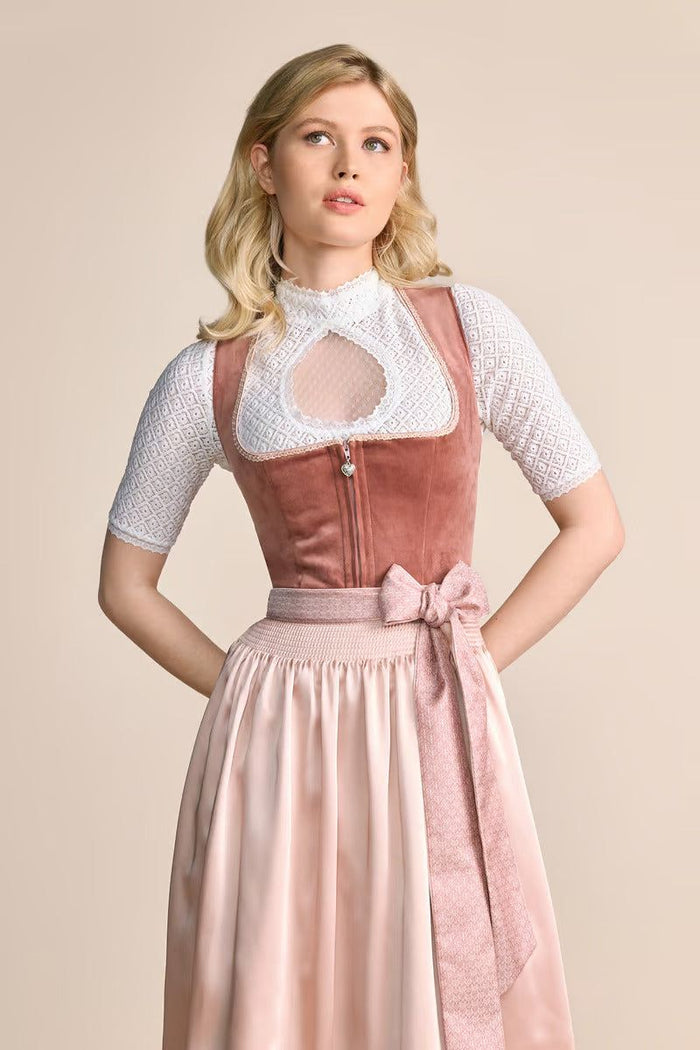 Kruger Dena Midi Dirndl, Red — 60cm 2pc Set