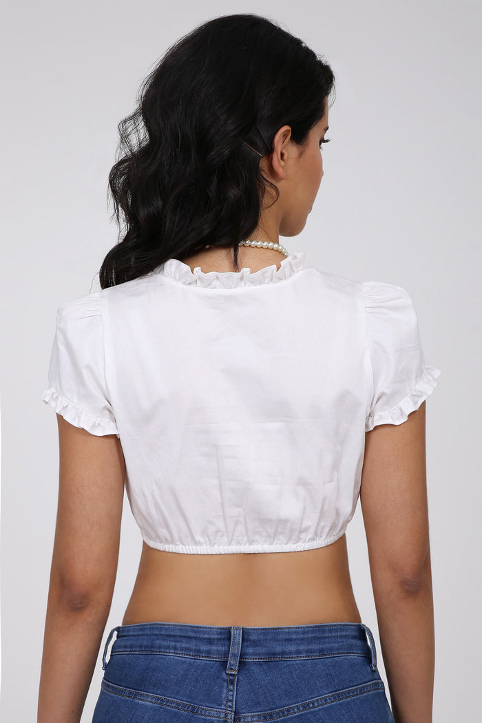 Kruger Sober dirndl blouse in ecru, styled