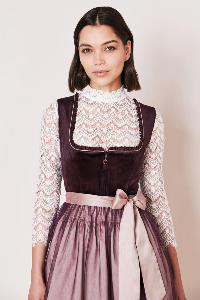 Kruger Joelina Mini Dirndl, Berry — 50cm 2pc Set