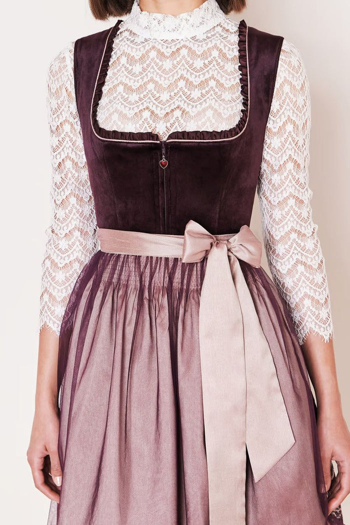 Kruger Joelina Mini Dirndl, Berry — 50cm 2pc Set