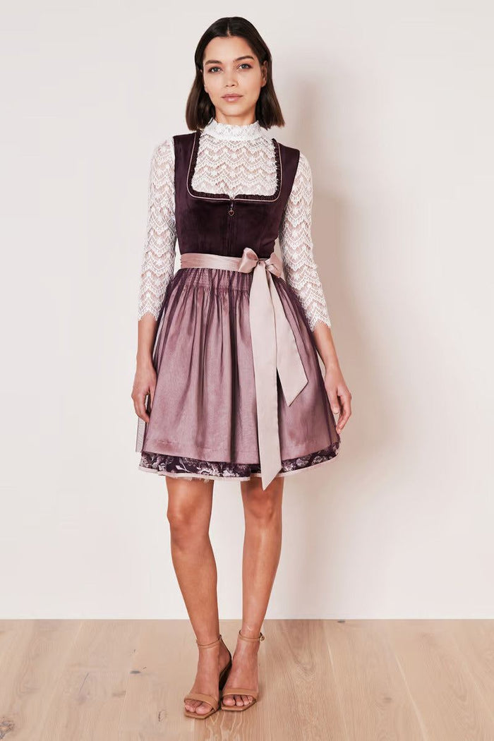 Kruger Joelina Mini Dirndl, Berry — 50cm 2pc Set