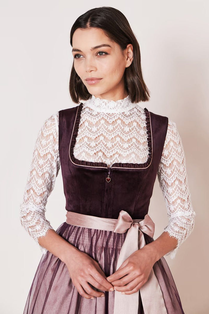 Kruger Joelina Mini Dirndl, Berry — 50cm 2pc Set
