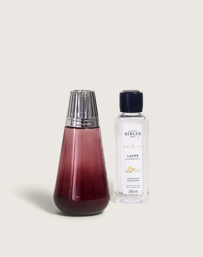 Lampe Berger - Gift Set Amphora Raspberry Lamp with Orange Blossom Fragrance - 314491