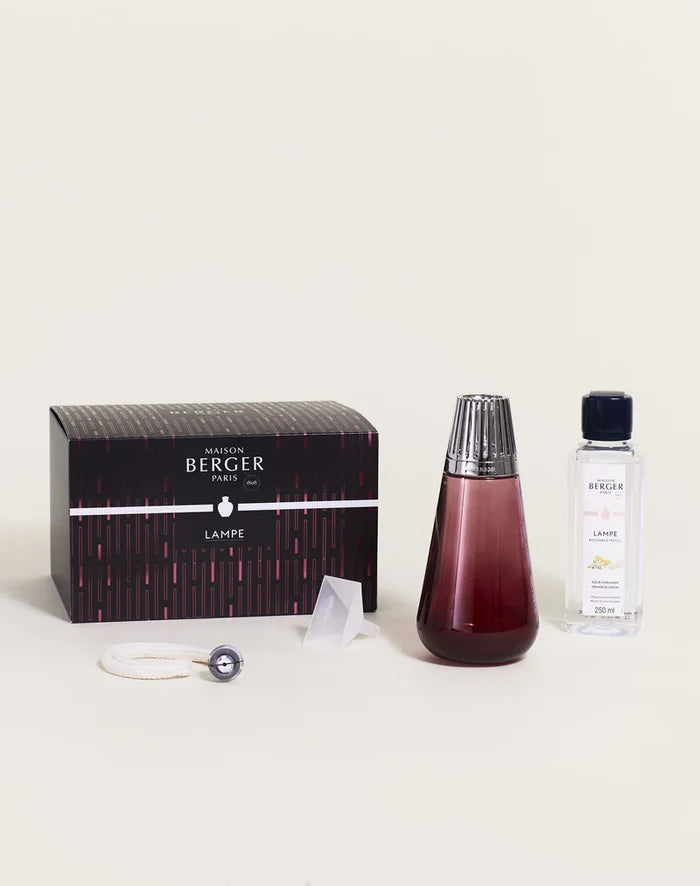 Lampe Berger - Gift Set Amphora Raspberry Lamp with Orange Blossom Fragrance - 314491
