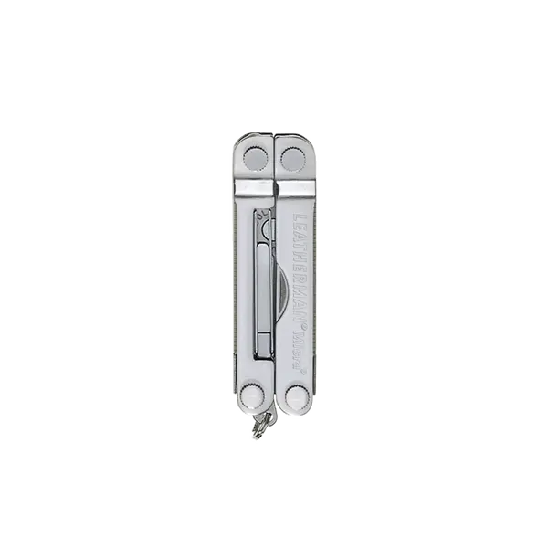 Leatherman Micra multitool med 10 værktøjer fra siden.