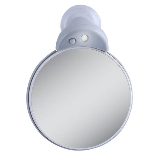 Zadro FC30L 705004417938 product photo front view, lighted compact travel mirrors with magnifications & suction cup in front of a white background