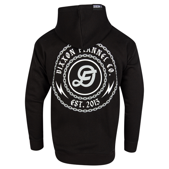 Linked Zip Up Hood - Black