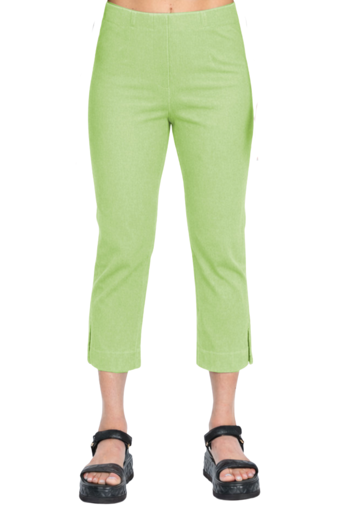 LIOR Women's Pull On Cropped Capri 23" Inseam Stretchy Cotton Denim - Sidney