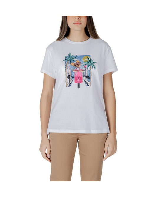Liu Jo White Cotton T-Shirt