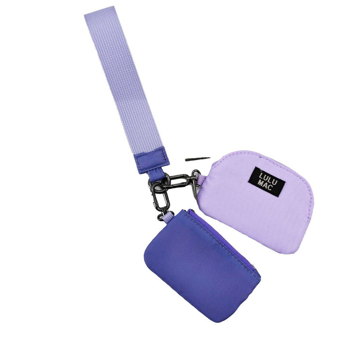 LM-Purple/Lavender Lulu Mac Double Pouch Wristlets