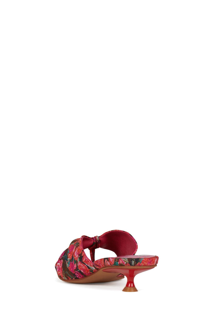 LOVER-GIRL Jeffrey Campbell Heeled Sandal Red Floral