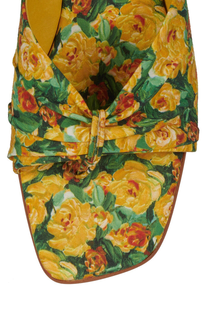LOVER-GIRL Jeffrey Campbell Heeled Sandal Yellow Floral