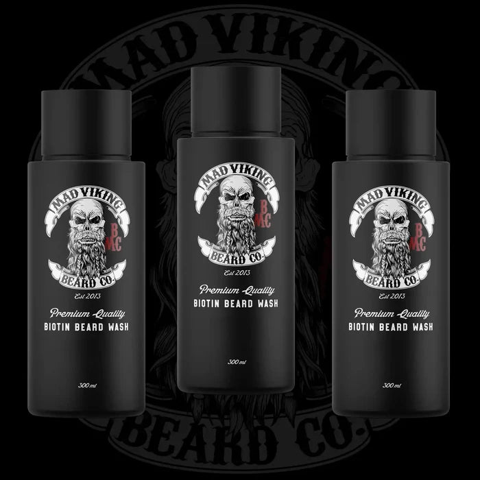 MAD VIKING BIOTIN BEARD WASH 3 PACK