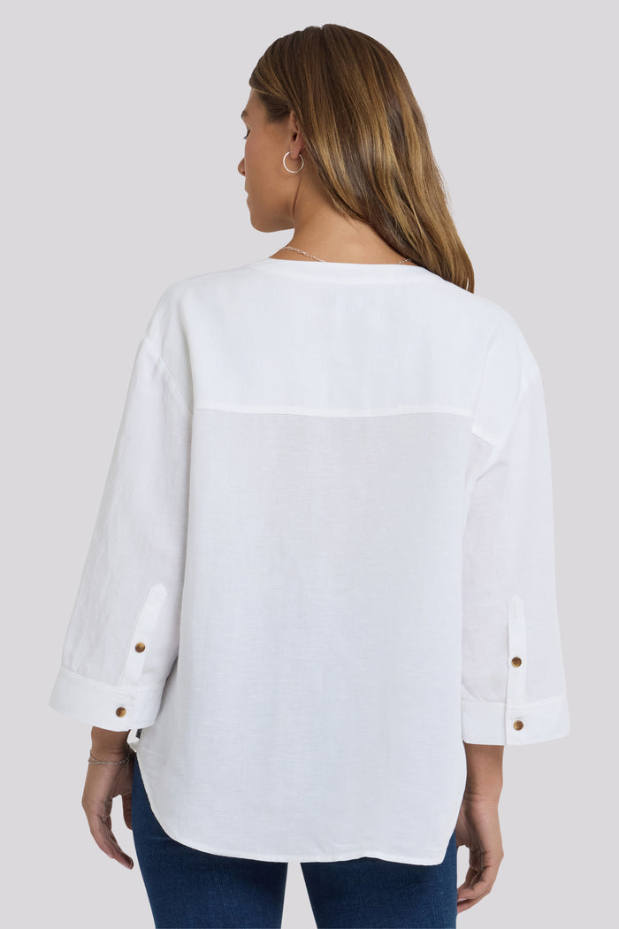 Maggie Oversize Blouse - Optic White