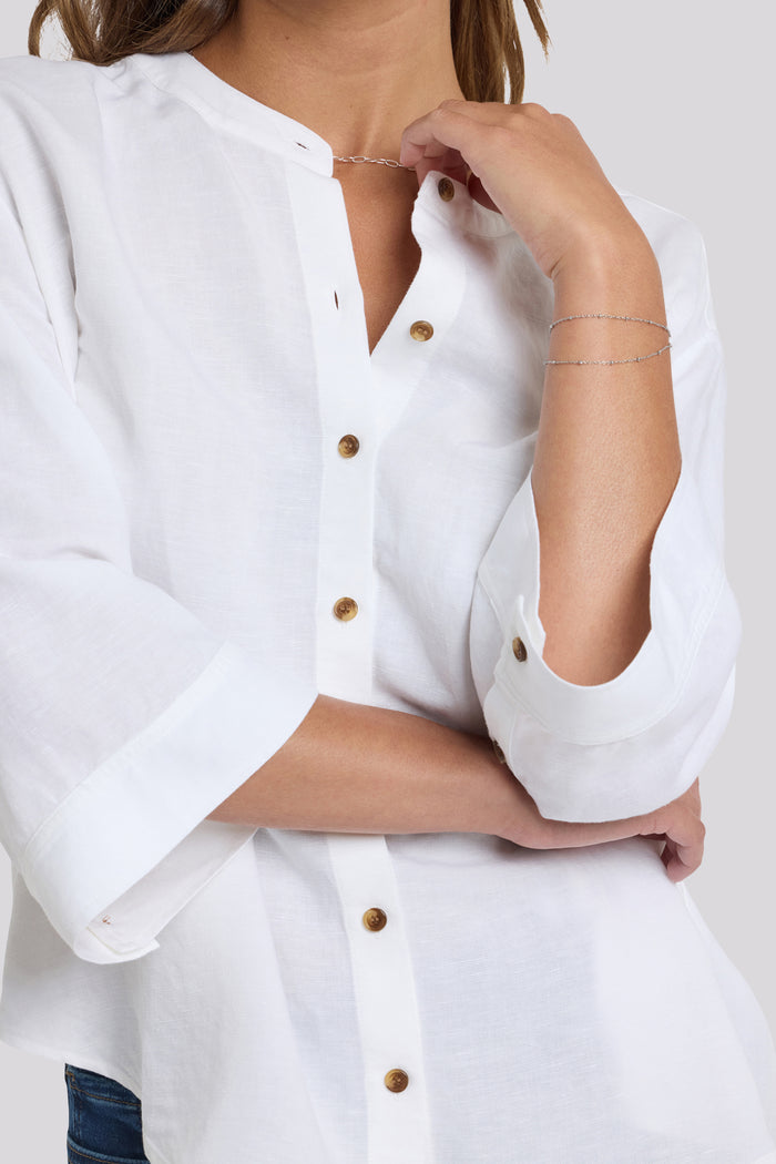 Maggie Oversize Blouse - Optic White