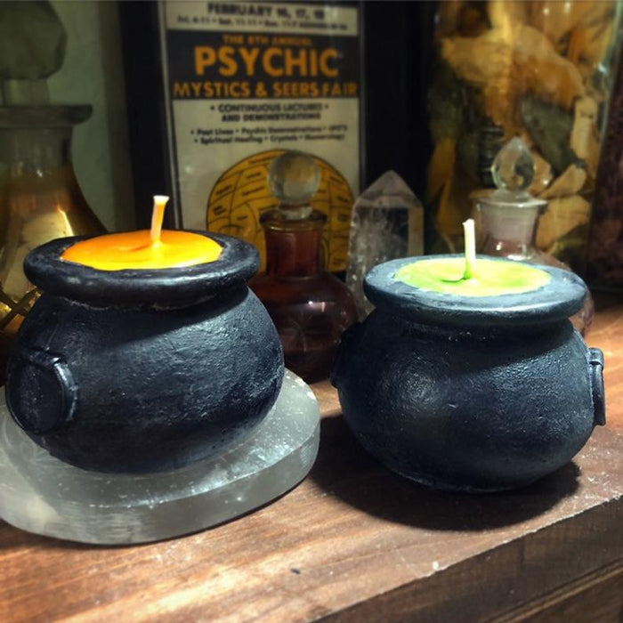 Magic Spell Witch's Cauldron Shaped Candle