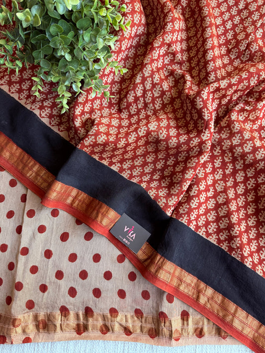 Maheswari border chanderi saree