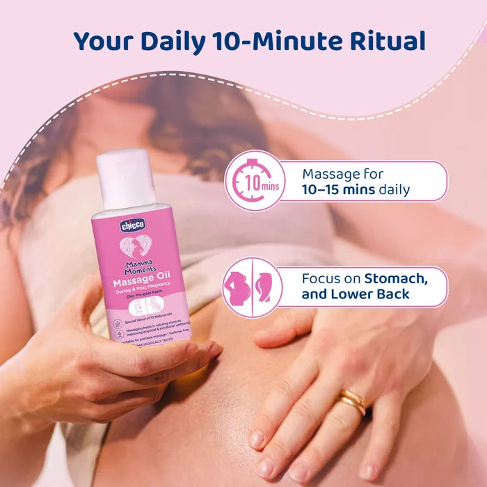 Mamma Moments Massage Oil During & Post Pregnancy 100 ml