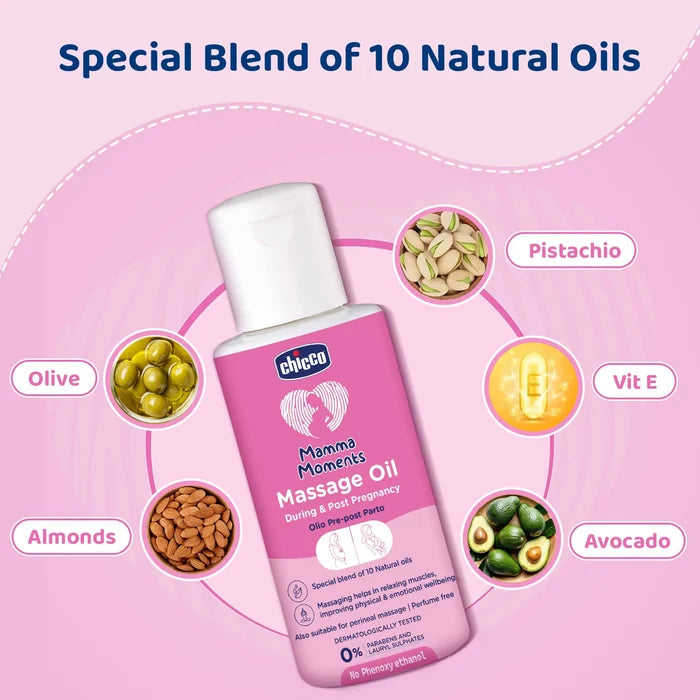 Mamma Moments Massage Oil During & Post Pregnancy 100 ml