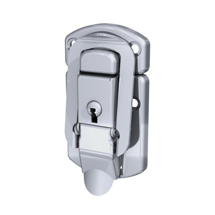 Medium Decorative Drawlatch with Keylock, 3/4 view