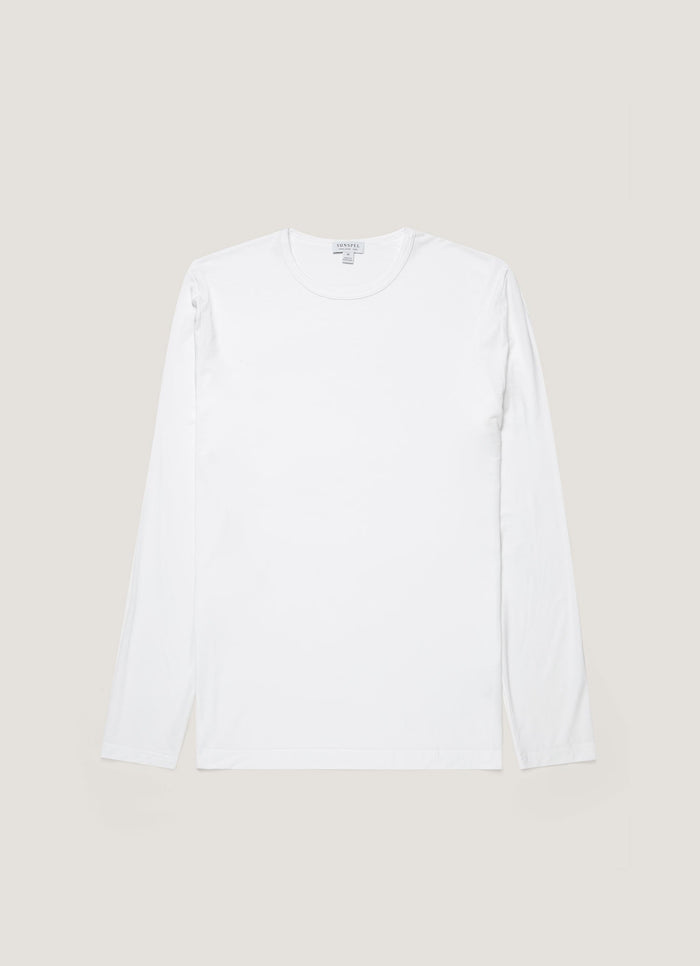 Men's Long Sleeve Tencel™ T-shirt in White