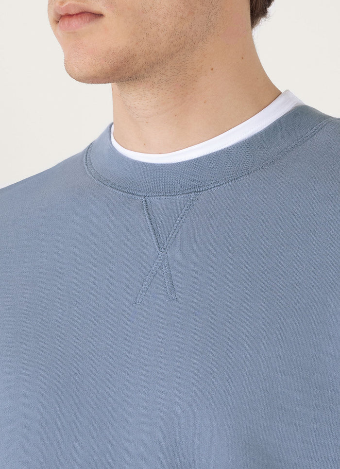 Men's Loopback Sweatshirt in Vintage Blue
