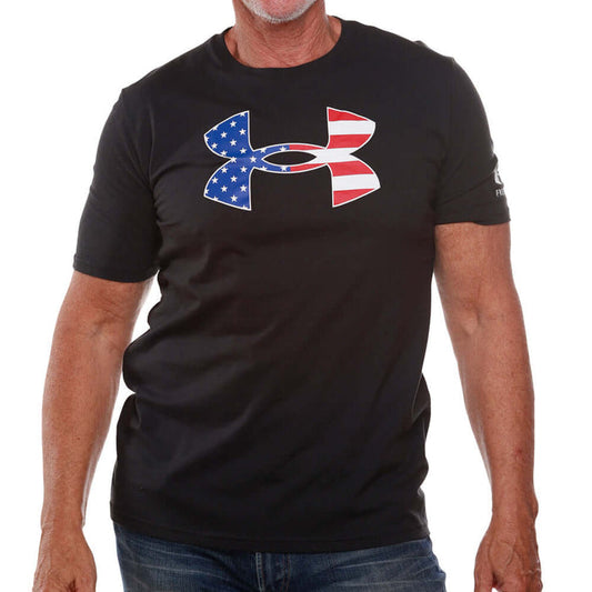 Men's Under Armour Freedom Flag Logo T-Shirt - The Flag Shirt