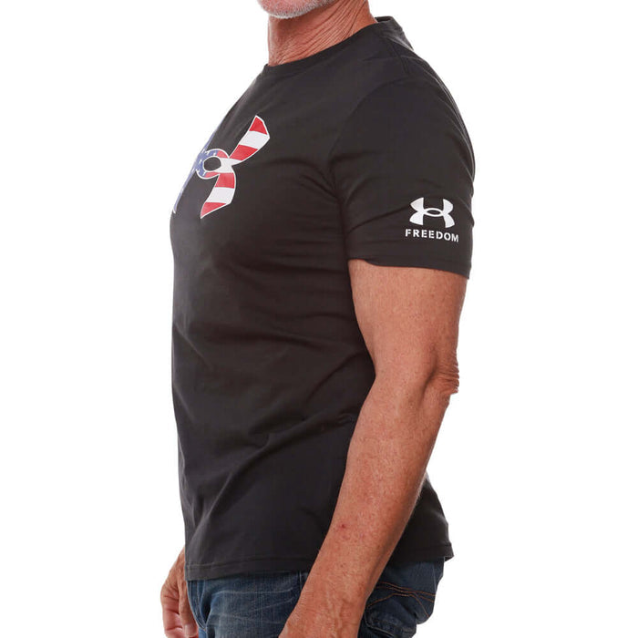 Men's Under Armour Freedom Flag Logo T-Shirt - The Flag Shirt