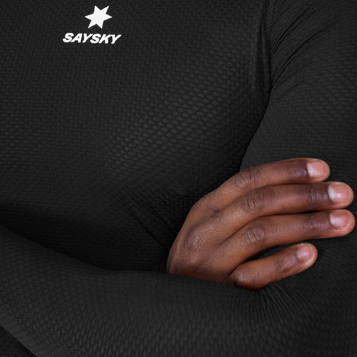 Saysky Mesh Base Layer Long Sleeve Black 901 SM20005